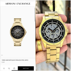 ARMANI EXCHANGE STORE ARTICLE FULL GOLD EDITION