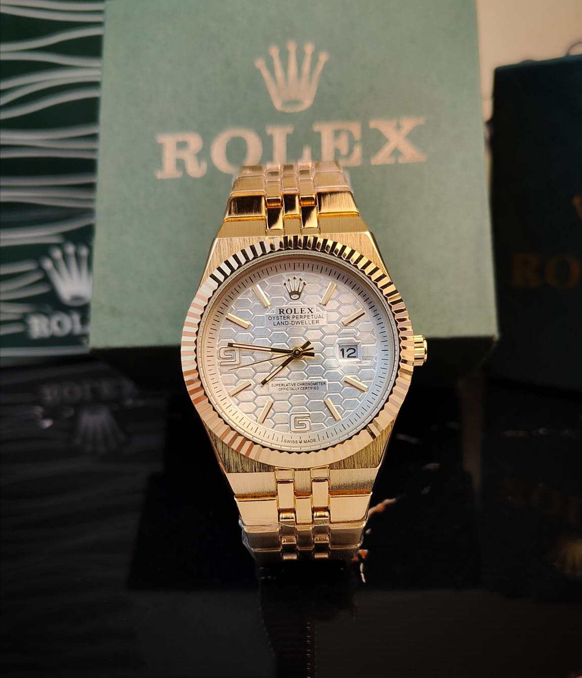 ROLEX LANDDWELLER EDITION IN FULL GOLD COLOUR